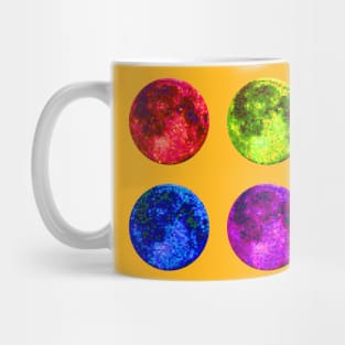 Saturated Pixel Moons Mug